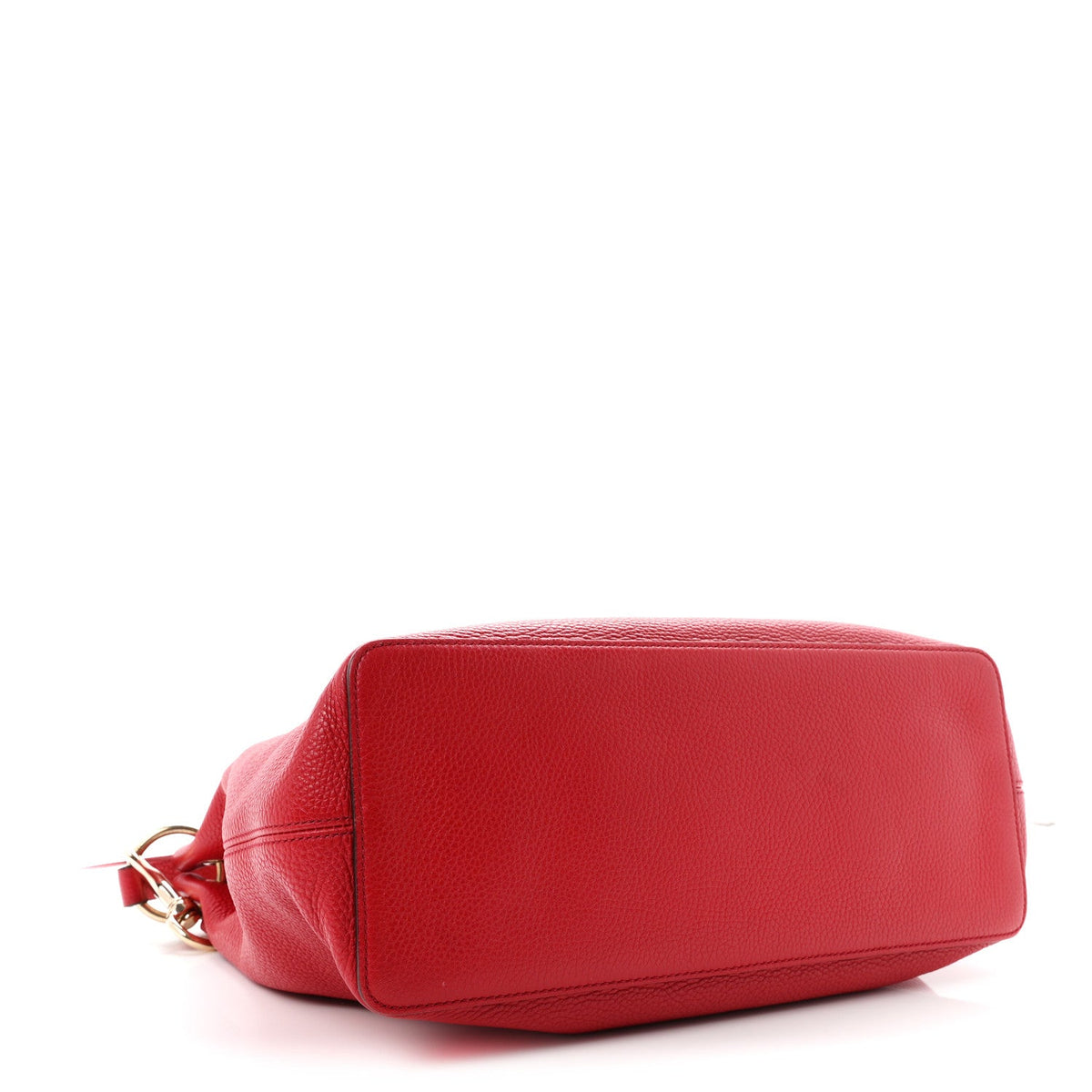 Pebbled Calfskin Large Soho Hobo Tabasco Red