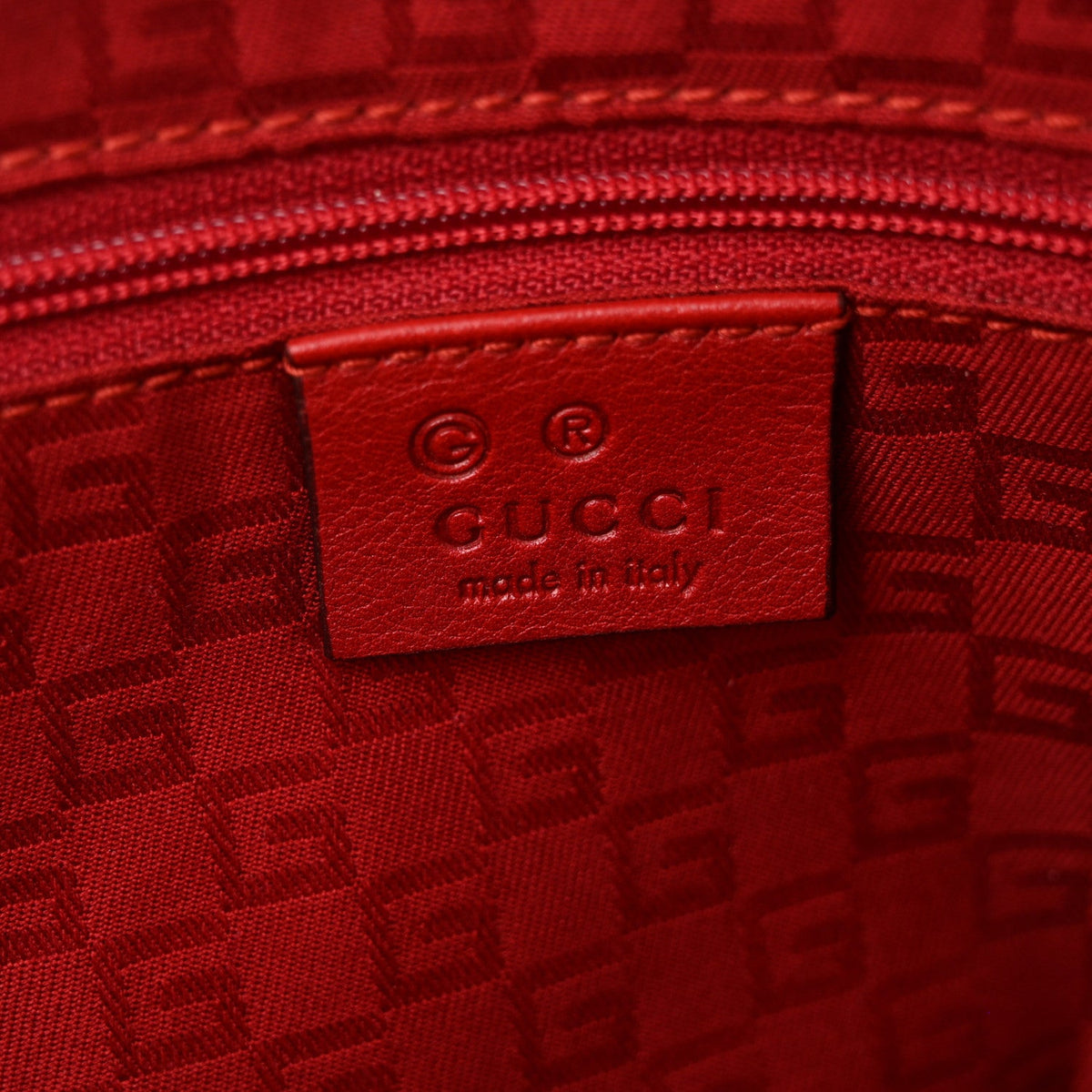 GG Plus Monogram Small Jolicoeur Tattoo Heart Tote Off White Red