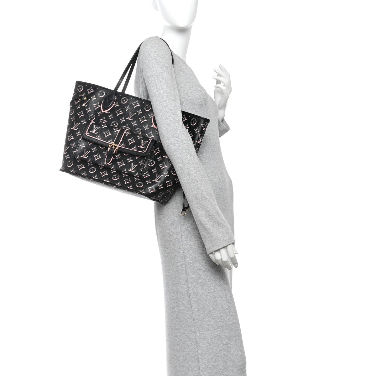 Monogram Fall For You Neverfull MM Black Black