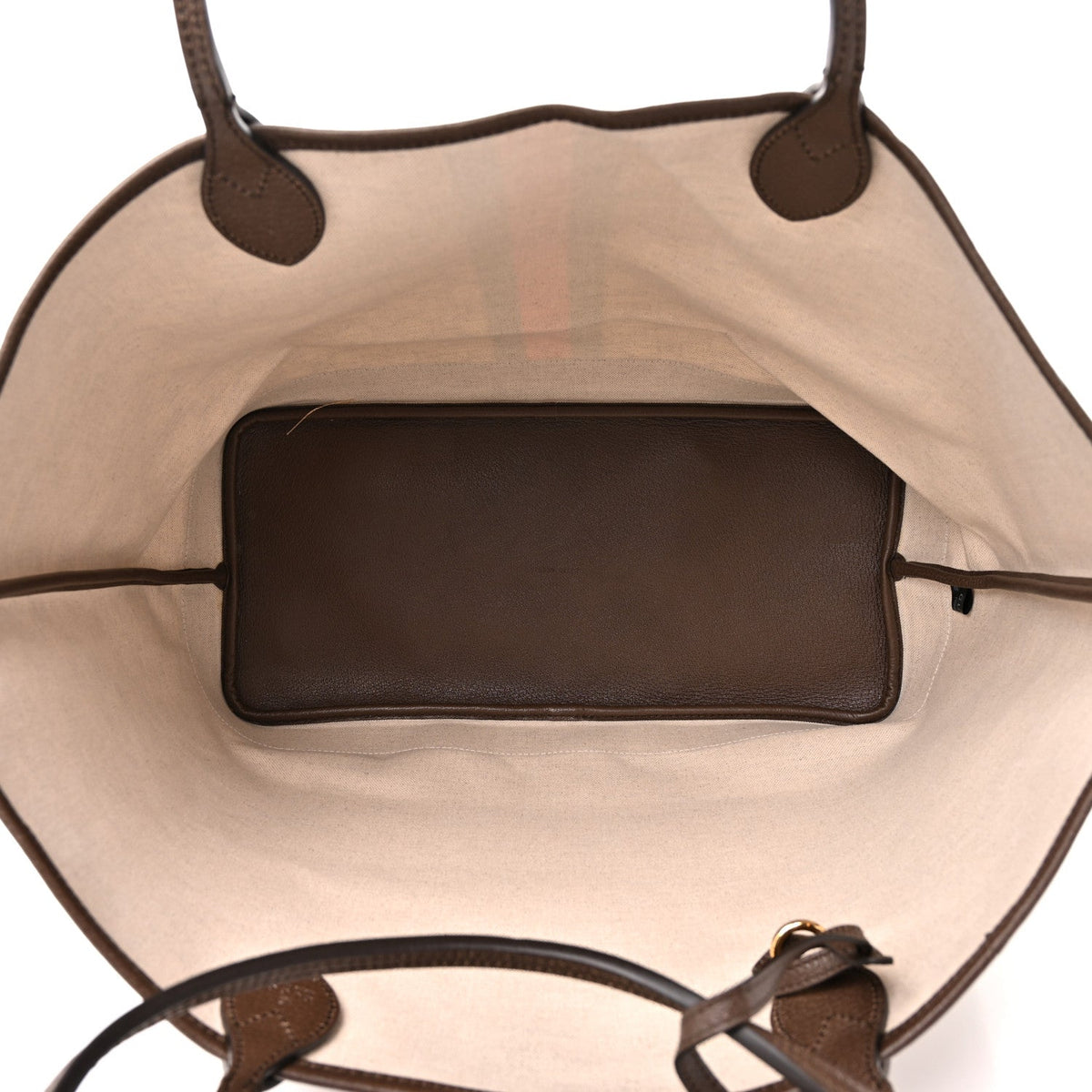 GG Supreme Monogram Textured Dollar Calfskin Web Large Ophidia Tote Beige Ebony New Acero