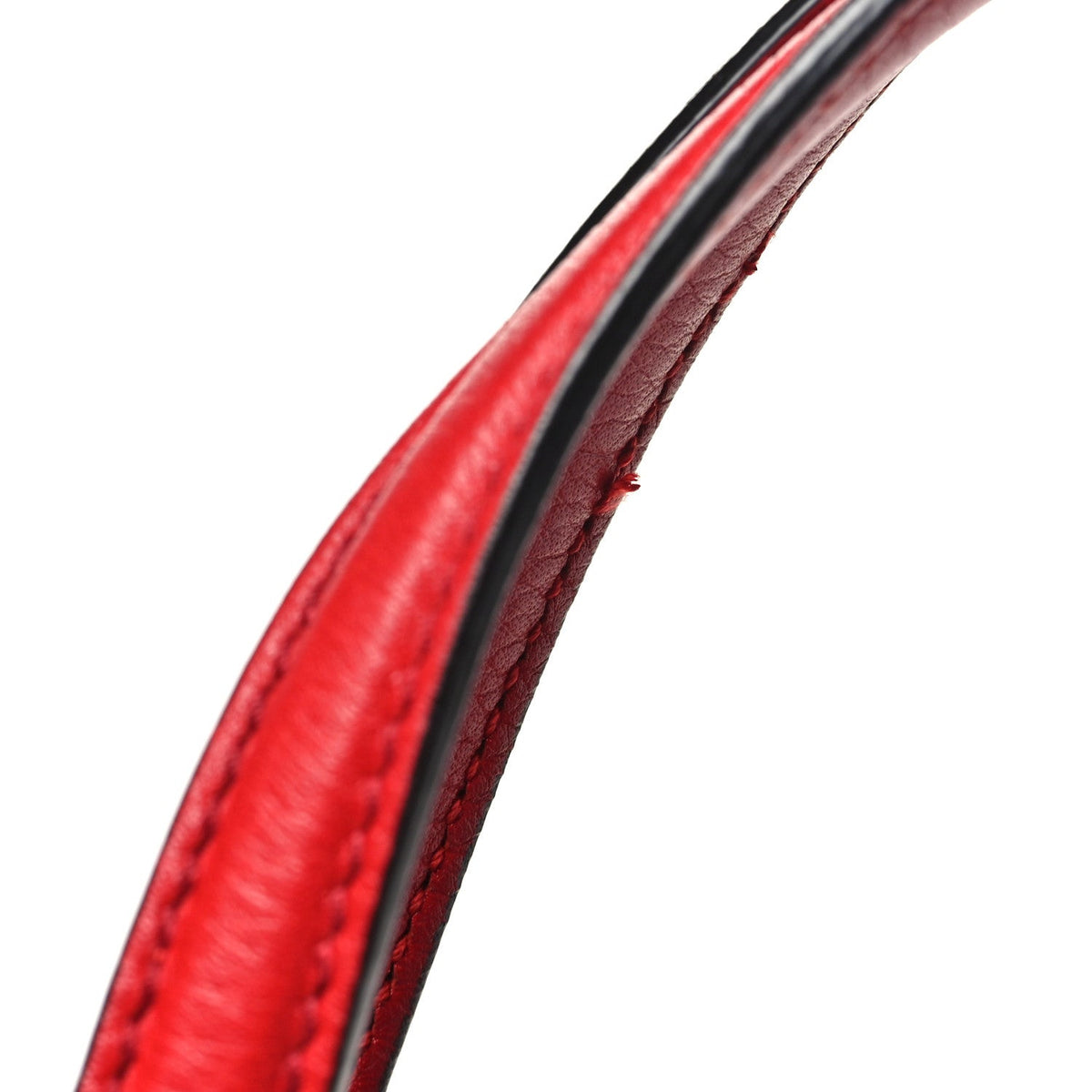 Pebbled Calfskin Small Soho Top Handle Bag Red