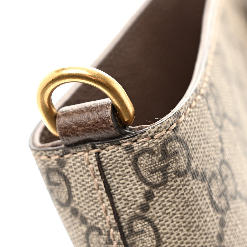 Soft GG Supreme Monogram Courrier Medium Crossbody Tote Beige New Acero