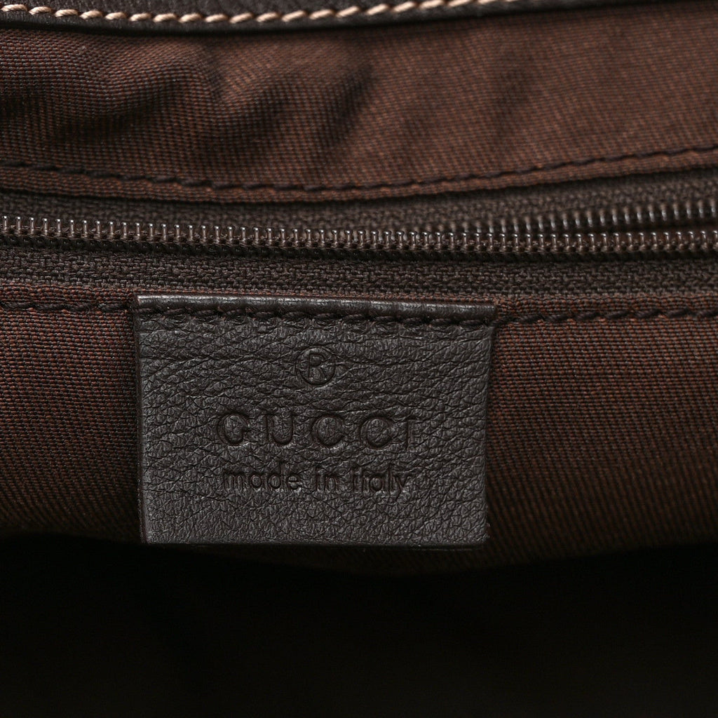 Monogram D Gold Tote Dark Brown