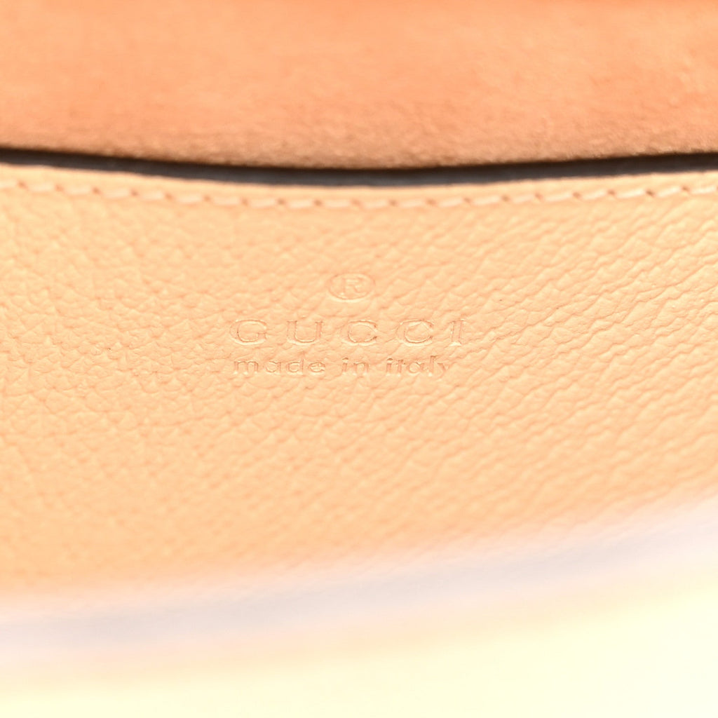 Textured Calfskin Web Mini Diana Tote Bag Mystic White